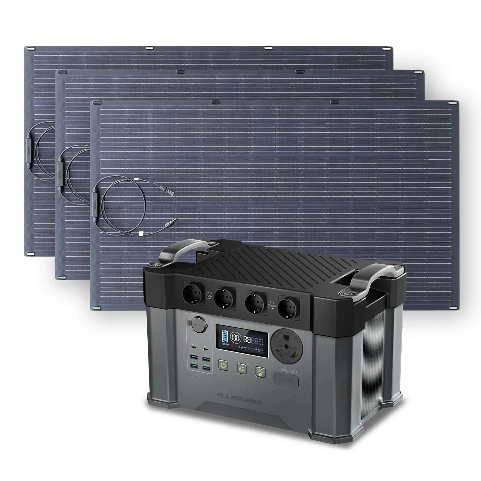 ALLPOWERS Solar Generator Kit 2400W (S2000 Pro + SF200 200W Flexible Solar Panel)