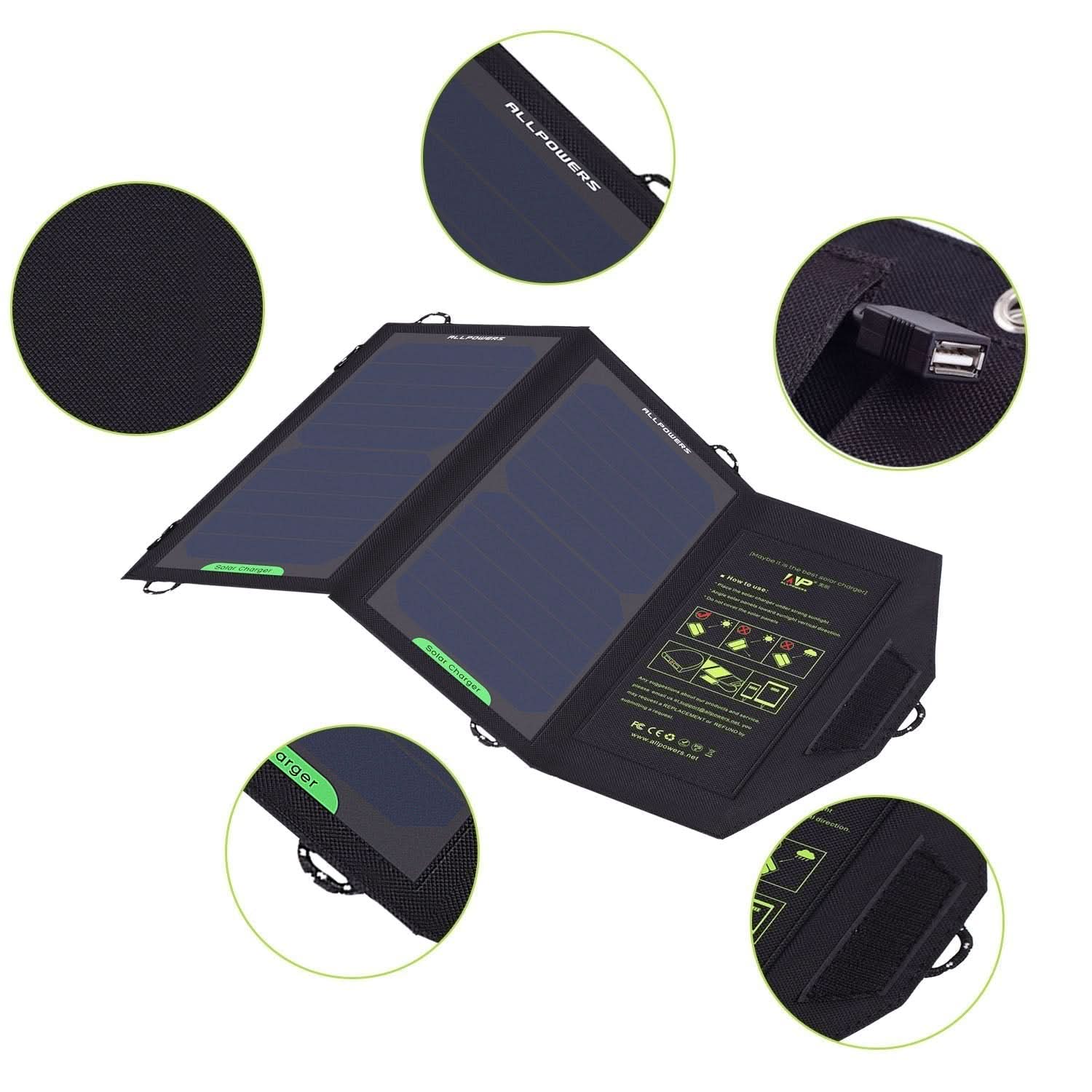 ALLPOWERS 5V 10W Solar Charger