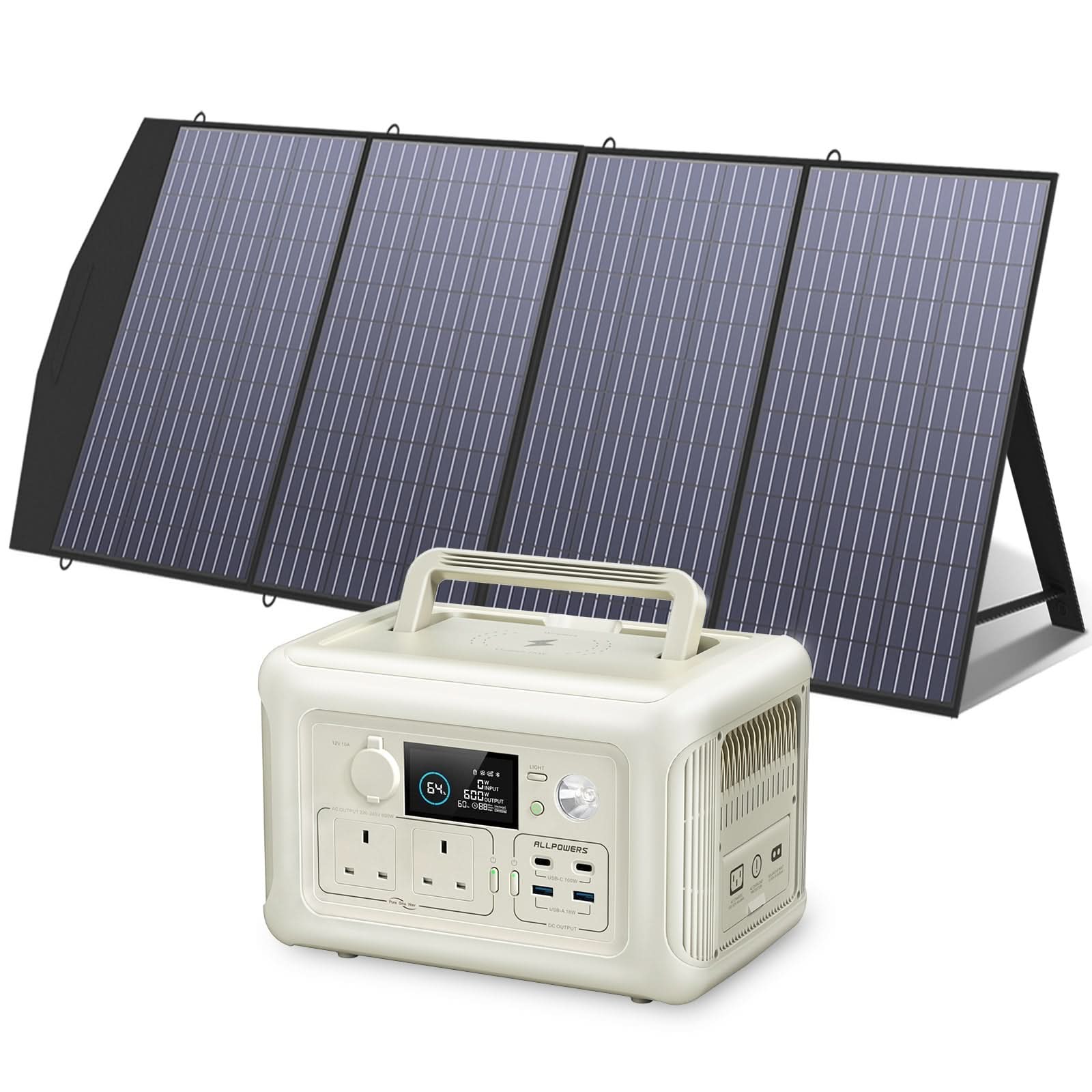 ALLPOWERS R600 Portable Power Station 600W 299Wh LiFeP04 Battery