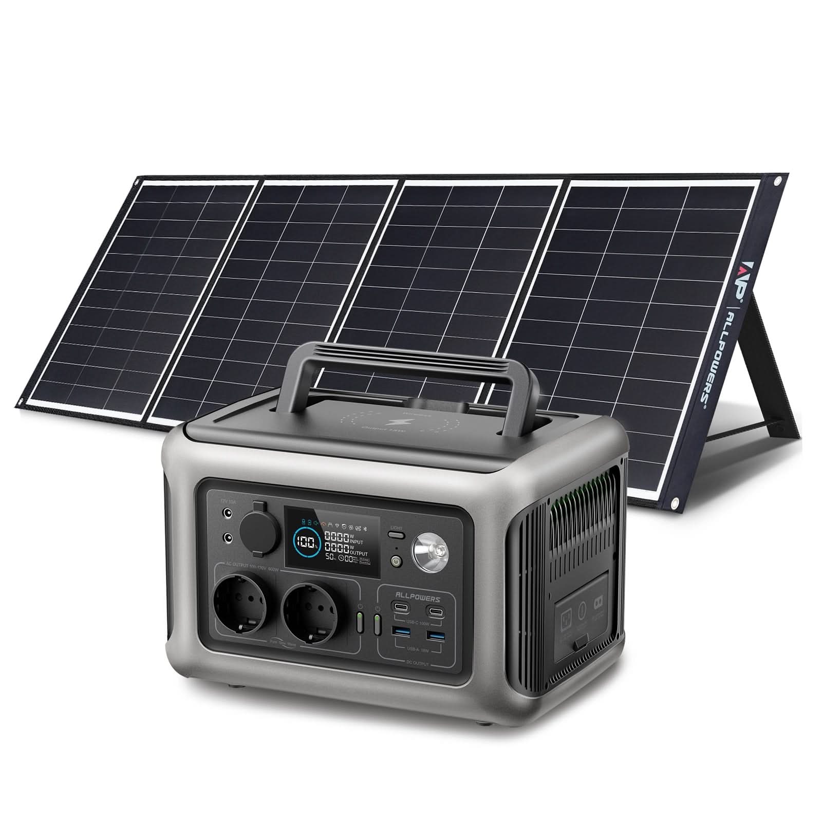 ALLPOWERS Solar Generator Kit 600W (R600 + SP035 200W Solar Panel)