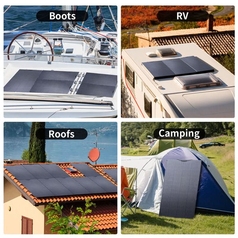 ALLPOWERS Solar Generator Kit 2000W (S2000 + SF200 200W Flexible Solar Panel)