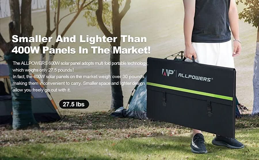 ALLPOWERS Solar Generator Kit 2400W (S2000 Pro + SP039 600W Solar Panel)