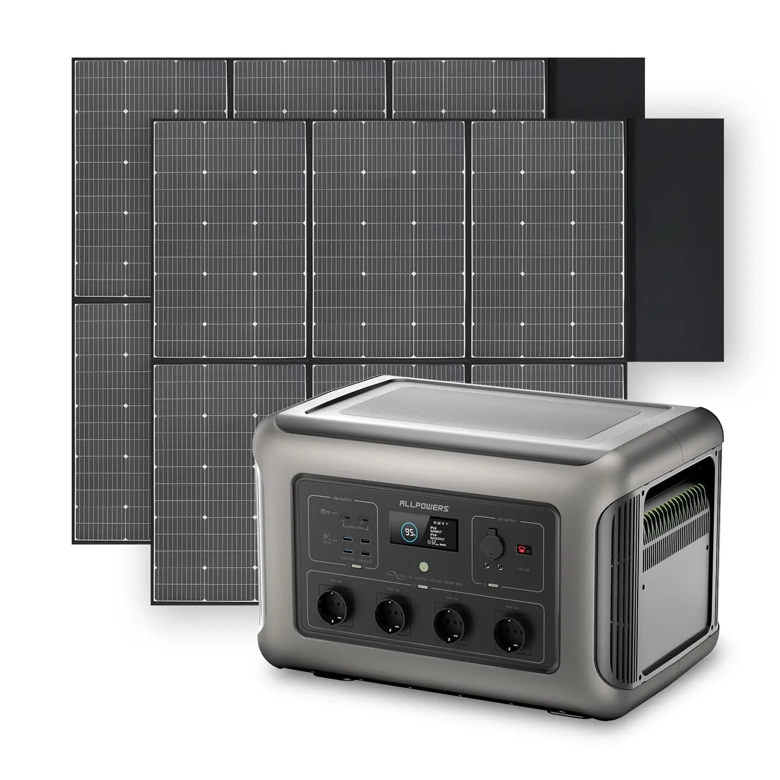 ALLPOWERS Solar Generator Kit 3500W (R3500 + SP039 600W Solar Panel)