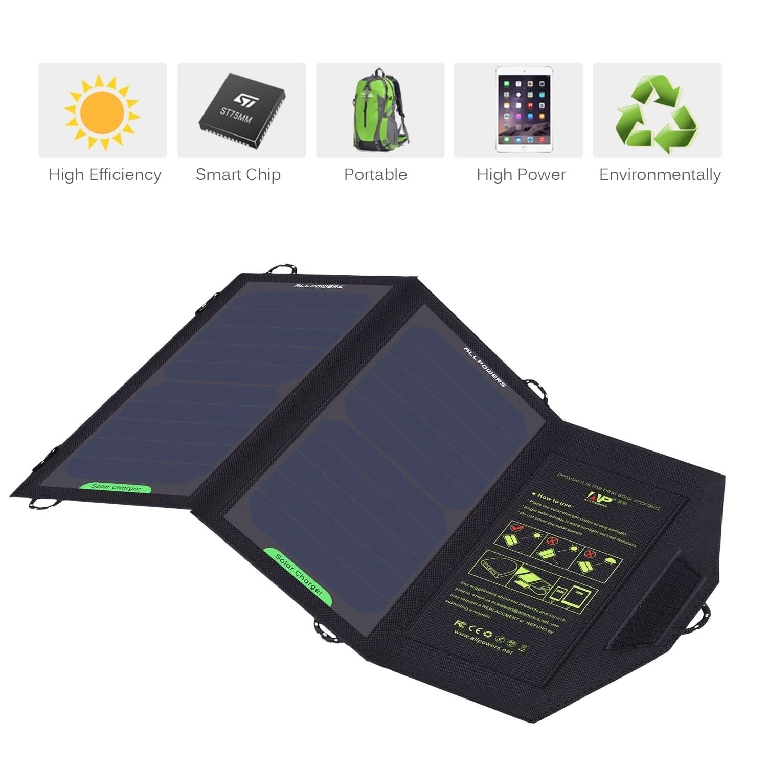 ALLPOWERS 5V 10W Solar Charger