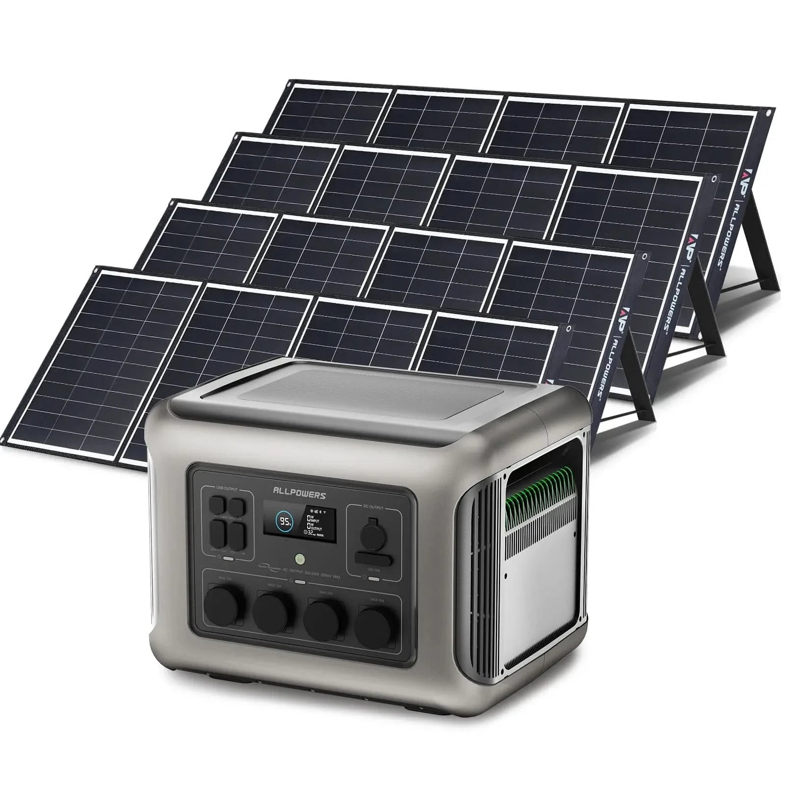 ALLPOWERS Solar Generator Kit 2500W (R2500 + SP035 200W Solar Panel)
