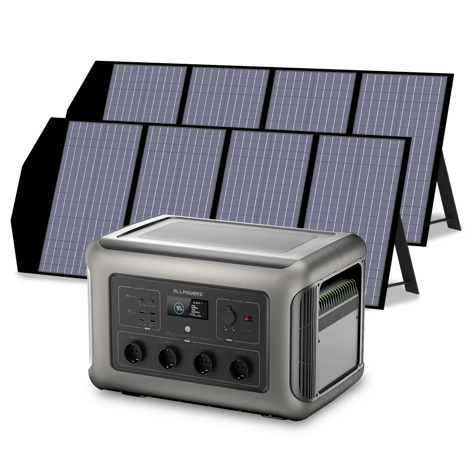 ALLPOWERS Solar Generator Kit 3500W (R3500 + SP029 140W Solar Panel)