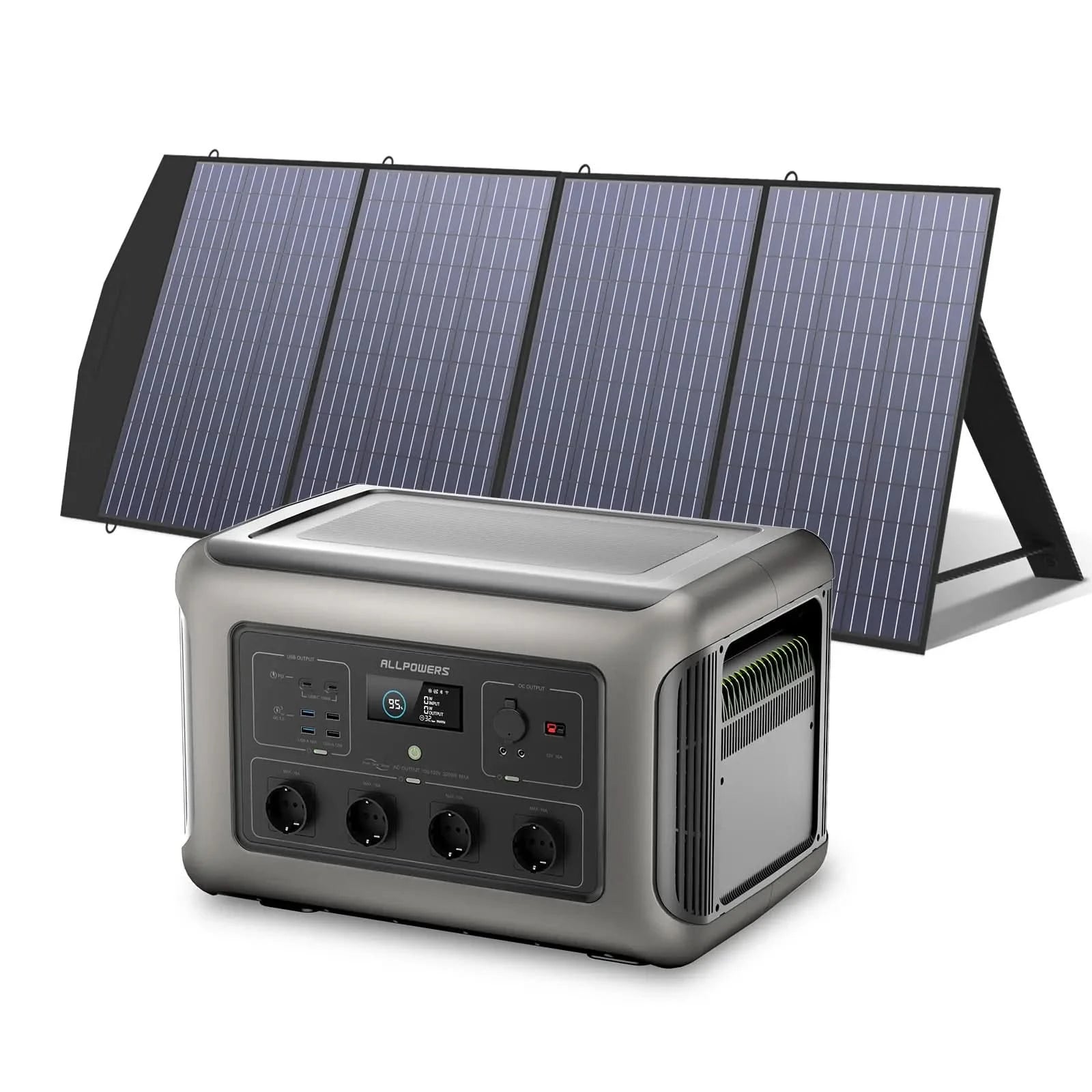 ALLPOWERS Solar Generator Kit 3500W (R3500 + SP033 200W Solar Panel)